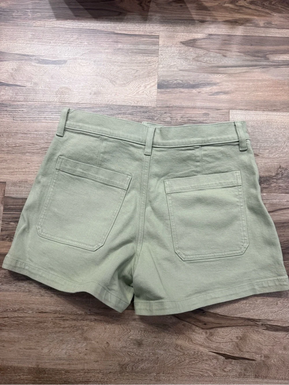 J. Crew Women's High-Waist Shorts in Sage Green